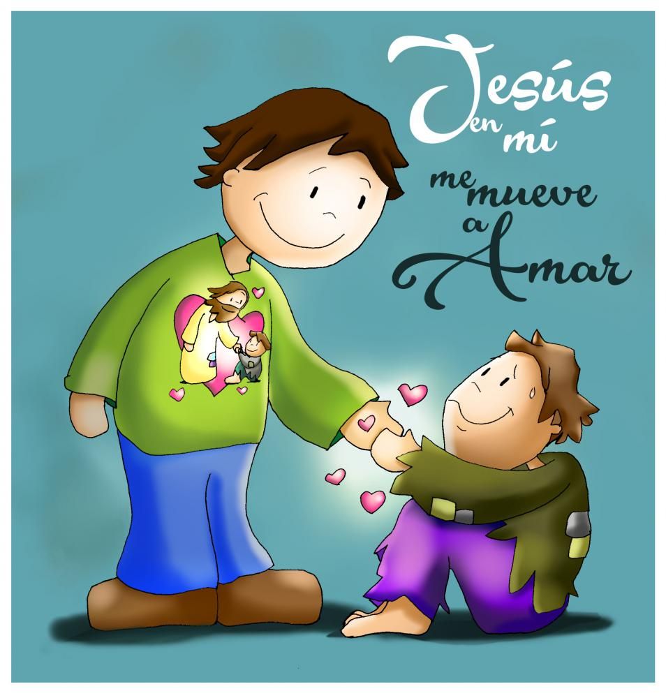 Una persona con Dios en su corazón ayuda a otra a levantarse